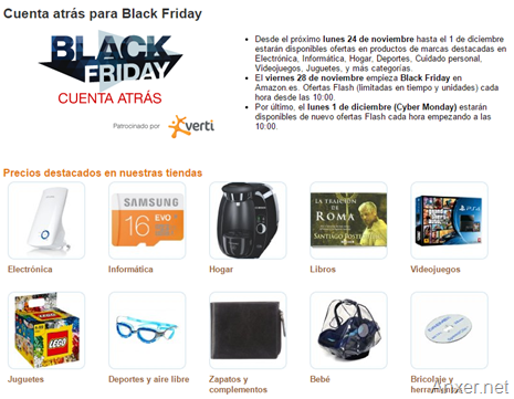 El Black Friday también llegó a Amazon España ¡Mega Descuentos sólo por una semana!