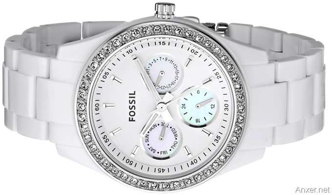 reloj-fossil-blanco-para-dama-amazon