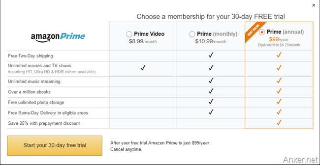 Tutorial para registrarse y usar Amazon Prime sin pagar nada